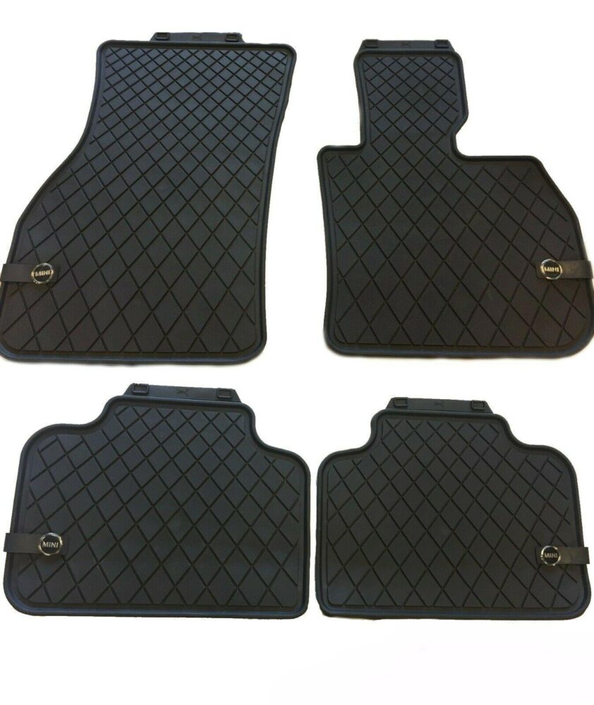 Mini All Weather Black Rubber Floor Mats Rhd Genuine Mini
